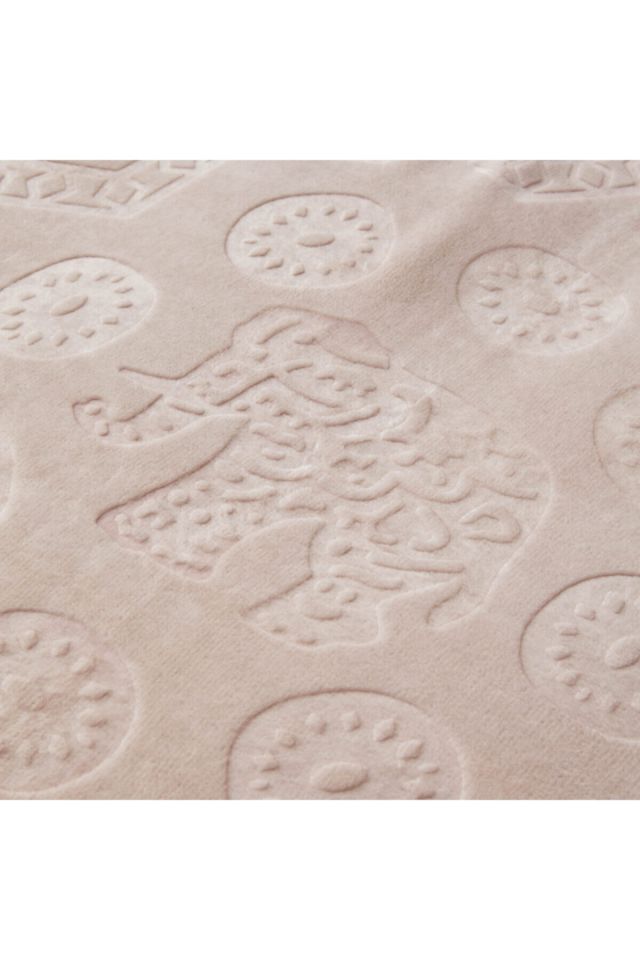 Karaha Home Elephant Powder Double Soft Embosy Blanket