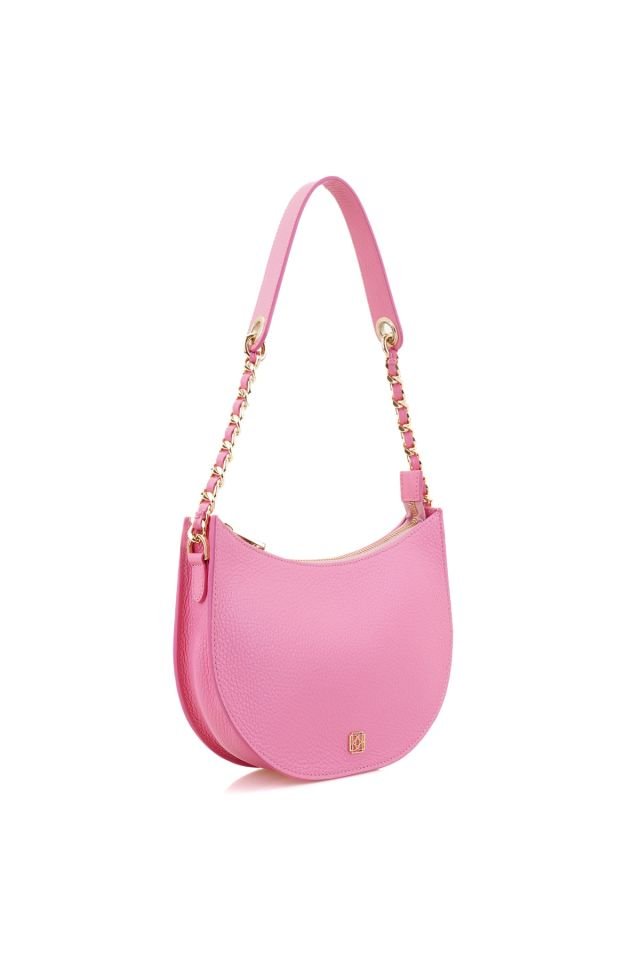 Andre Pink Women's Leather Shoulder Bag