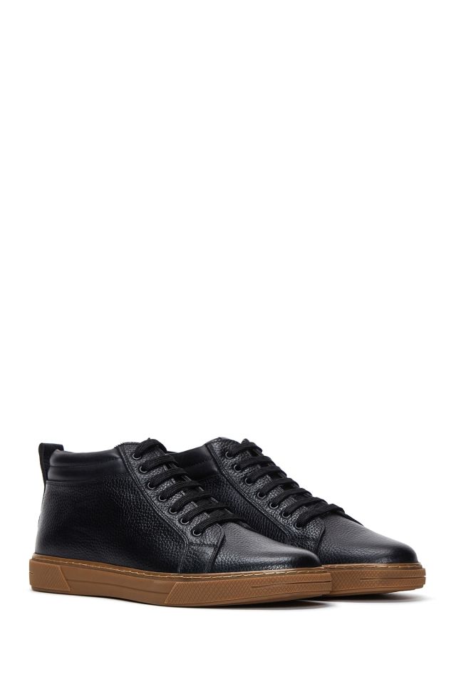 Erkek Bilekli Deri Sneaker