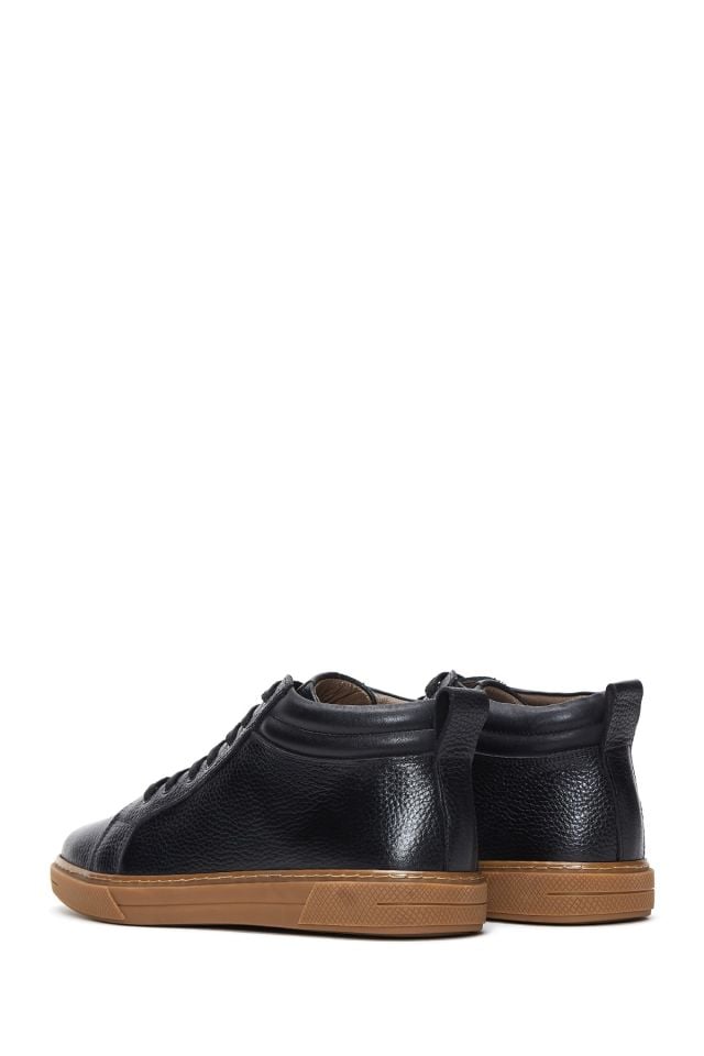 Erkek Bilekli Deri Sneaker