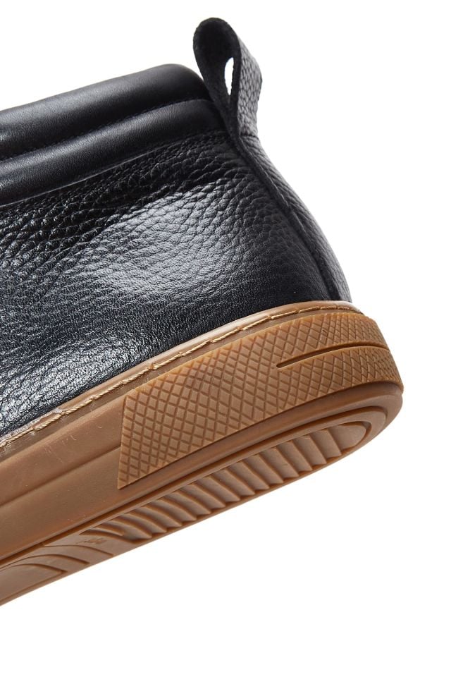 Erkek Bilekli Deri Sneaker