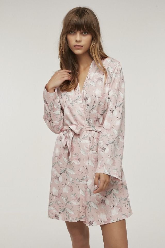 Pink Magnolia Rose Dressing Gown