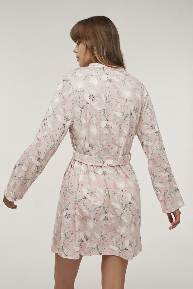 Pink Magnolia Rose Dressing Gown