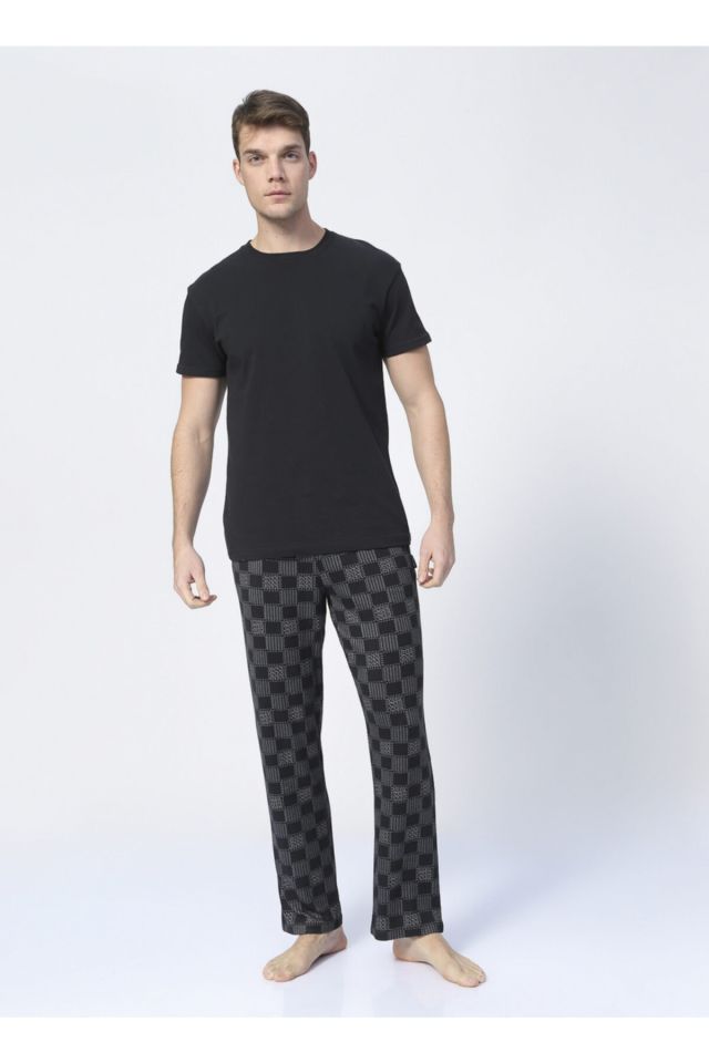 Erkek Siyah Pijama Altı