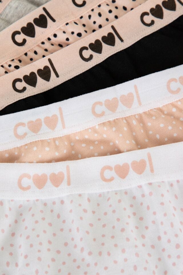 Kız Çocuk Dot Cool 5li Slip Külot