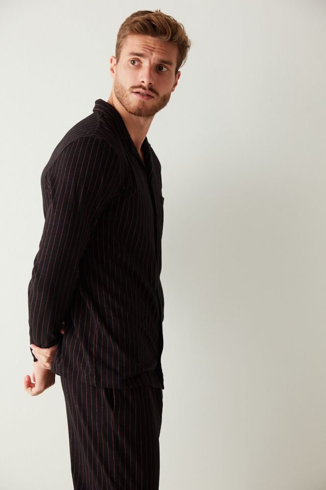 Siyah Black Shirt Pijama Takımı