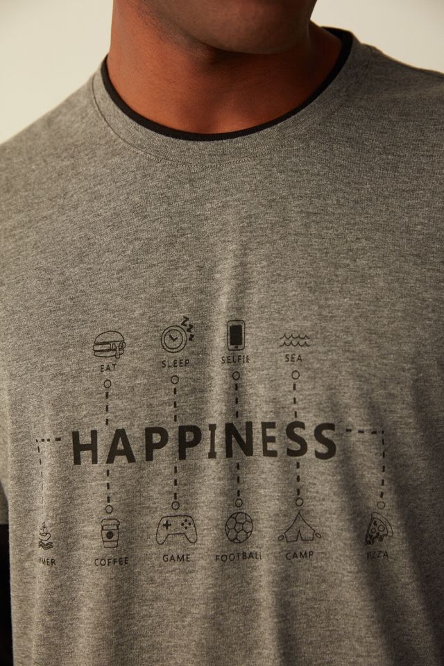 Antrasit Happiness Summer Pantolon Pijama Takımı