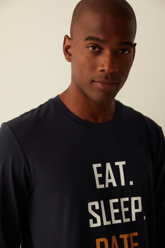 Lacivert Funny Navy Pijama Takımı