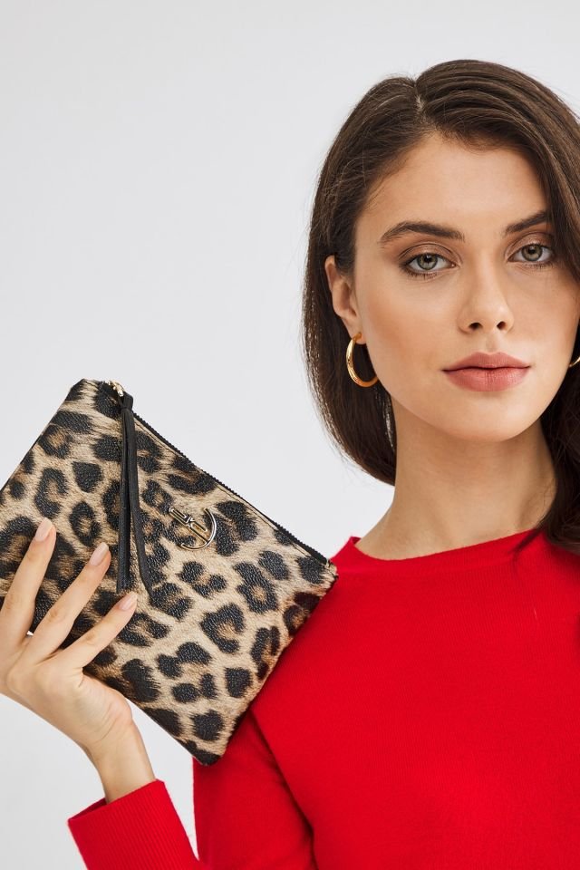 Soft Crocodile Leopard Clutch Clutch Bag