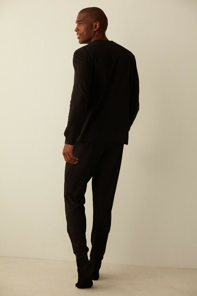 Siyah Funny Black Pantolon Pijama Seti