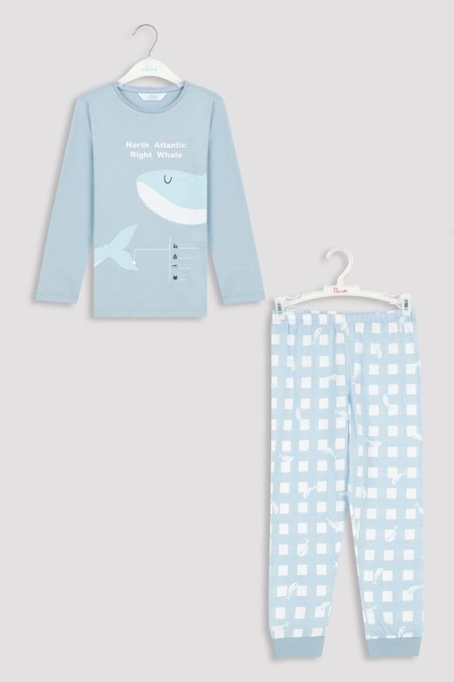 Çok Renkli B.right Whale Pijama Takımı