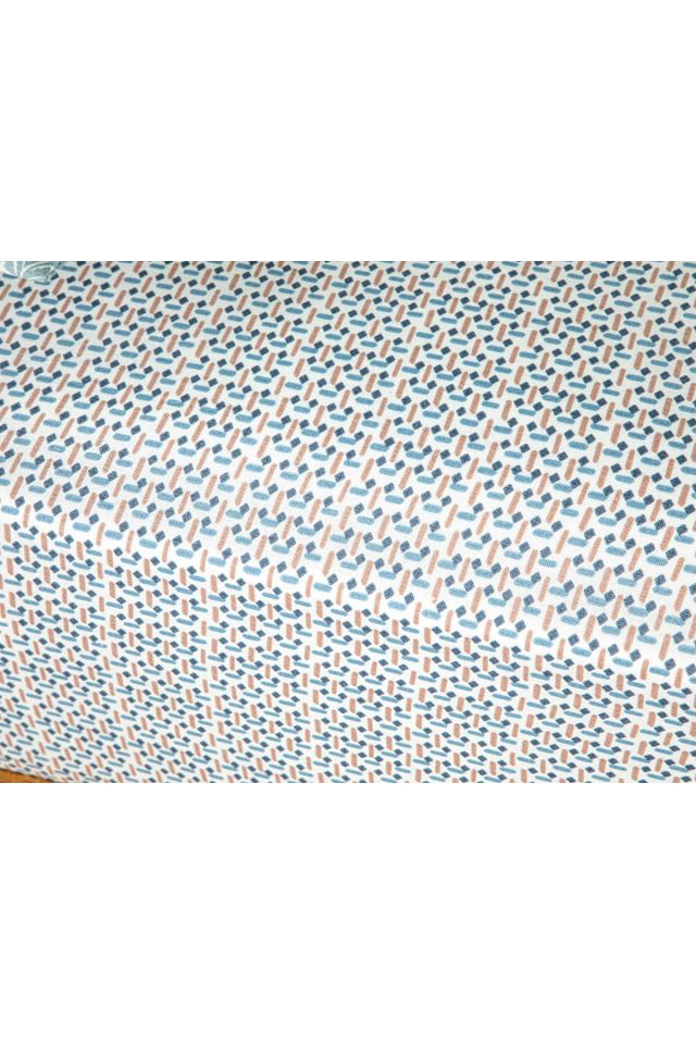 Trellis Easy to Iron Single Bed Sheet 160x240 Cm Blue – Cinnamon