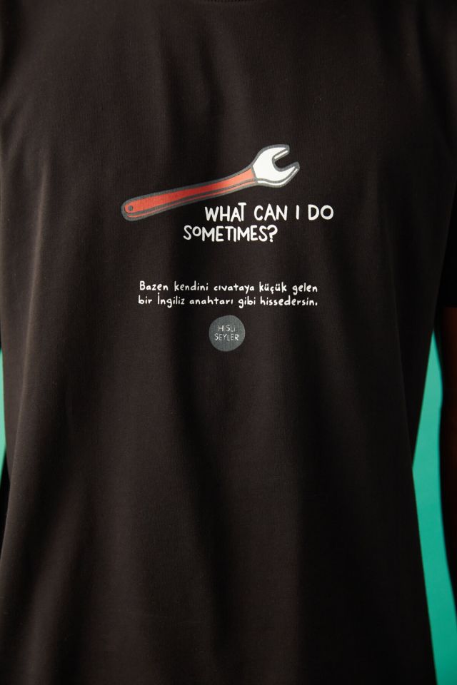 Siyah What Can I Do Pijama Takımı Hisli Şeyler Koleksiyonu