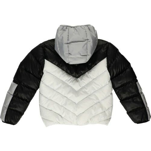 Boy Block Colored Hooded Coat