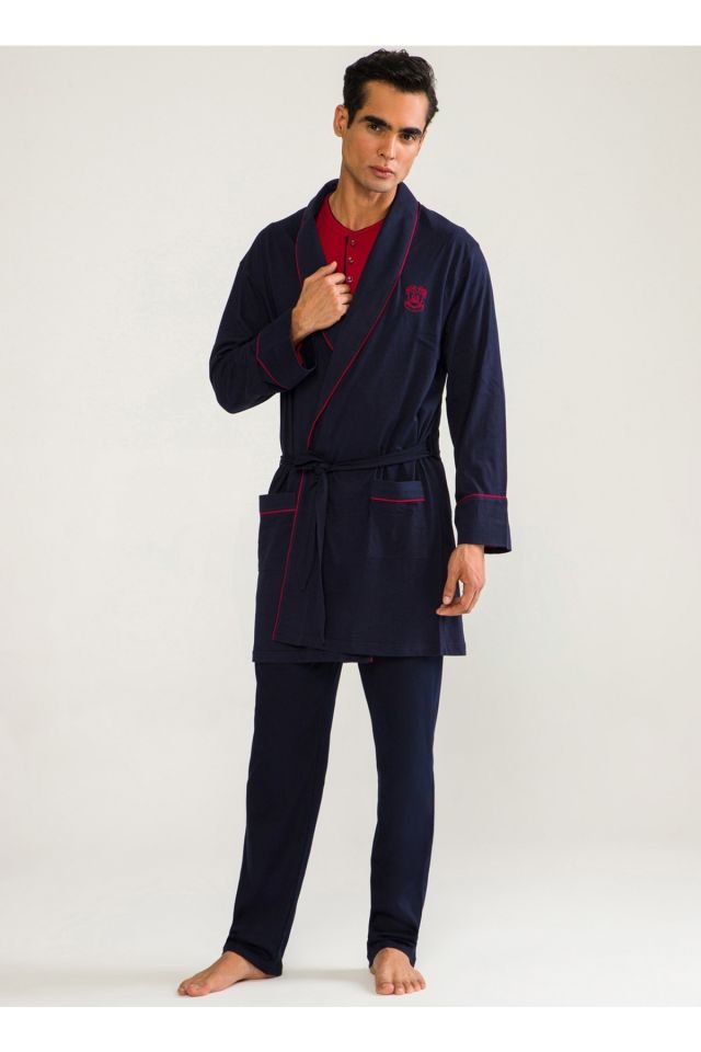 Men's Dark Navy Pajamas Set