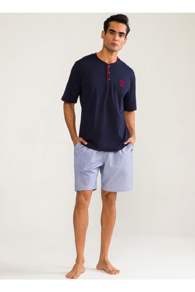 Men's Dark Navy Pajamas Set