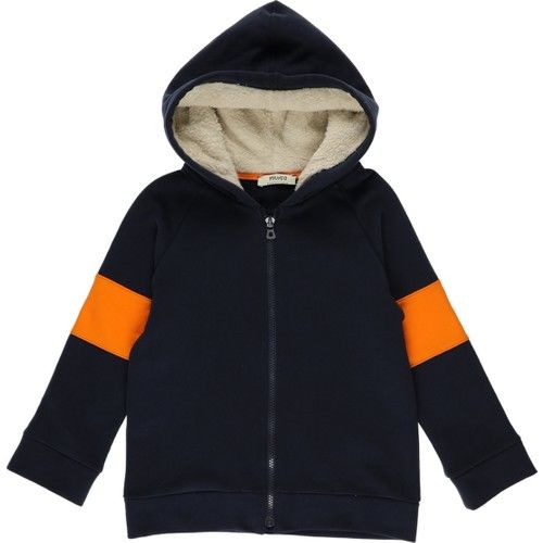 Boy's Hoodie Plush Detailed Sweatshirt