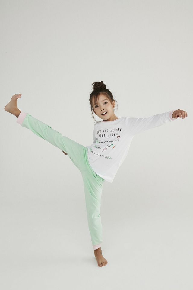 Kız Çocuk Tennis 4lü Pijama Takımı