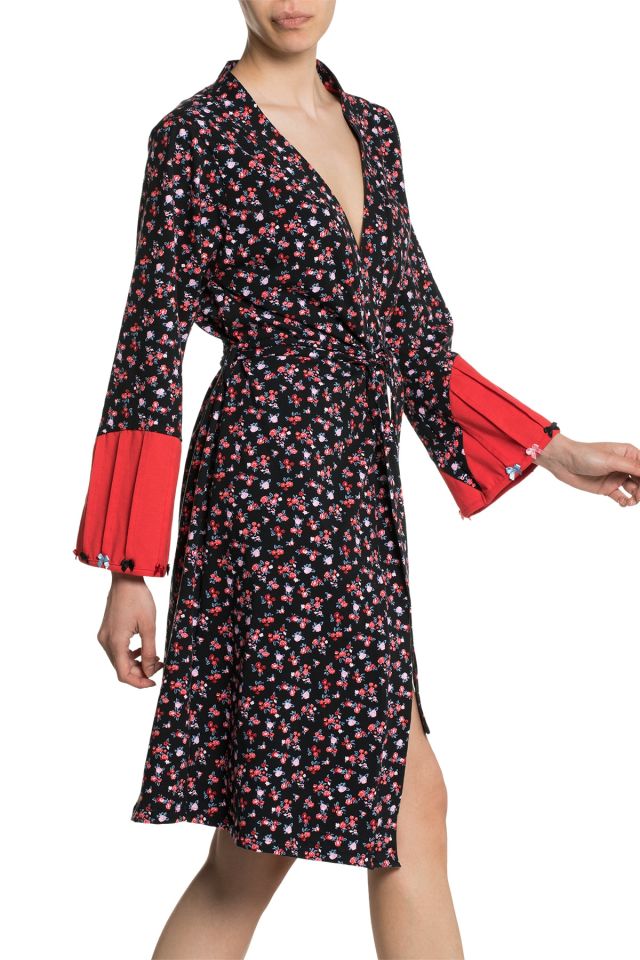 Long Sleeve Cotton Dressing Gown