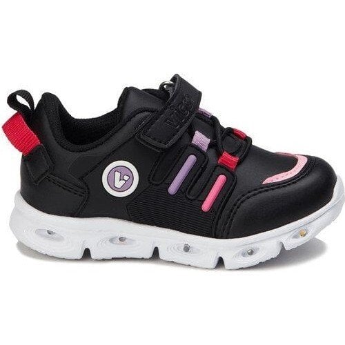 Children's Lighted Sports Shoes-Black Fuchsia