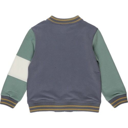 Boys Cuffed Zippered Sweatshirt