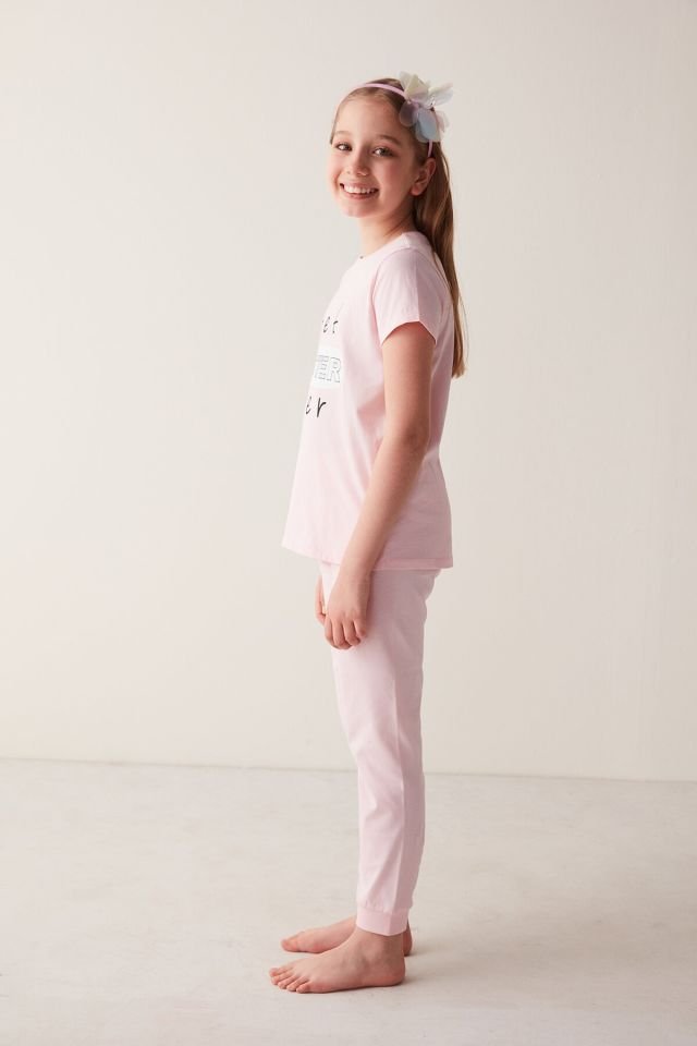 Kız Çocuk Sister 2li Pijama Takımı
