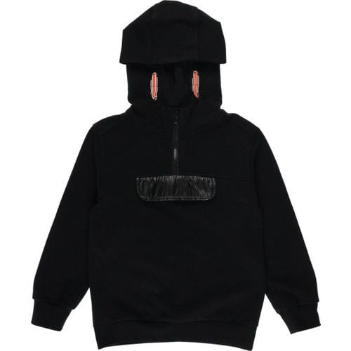Boys Half Zipper Pocket Detailed Sweatshirt