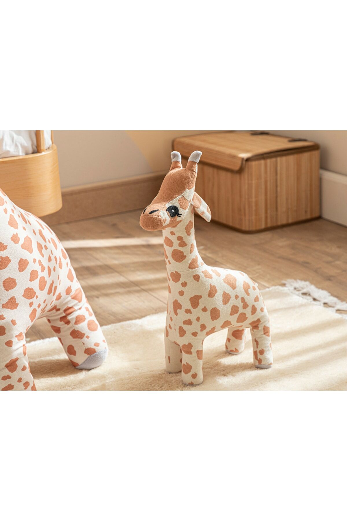 Mini Giraffe Decorative Pillow 40x20 Cm Beige