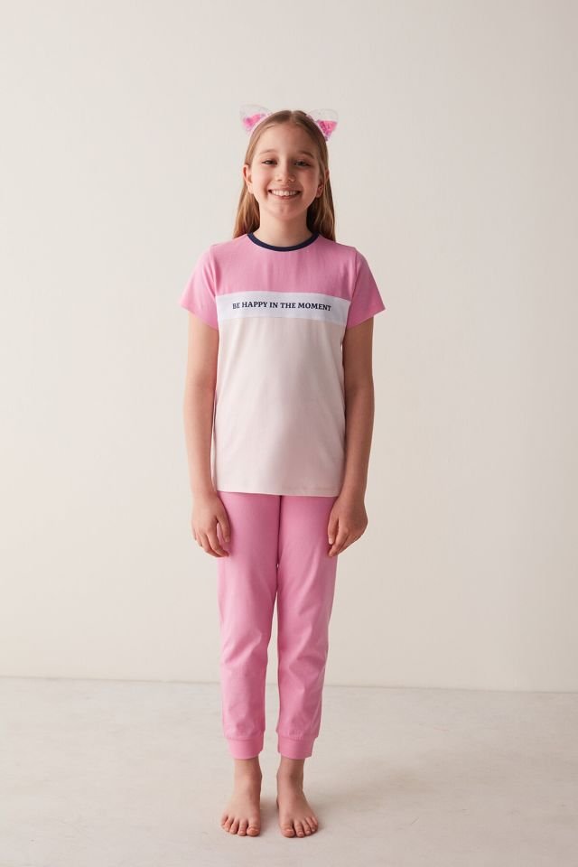 Kız Çocuk Be Happy 2li Pijama Takımı