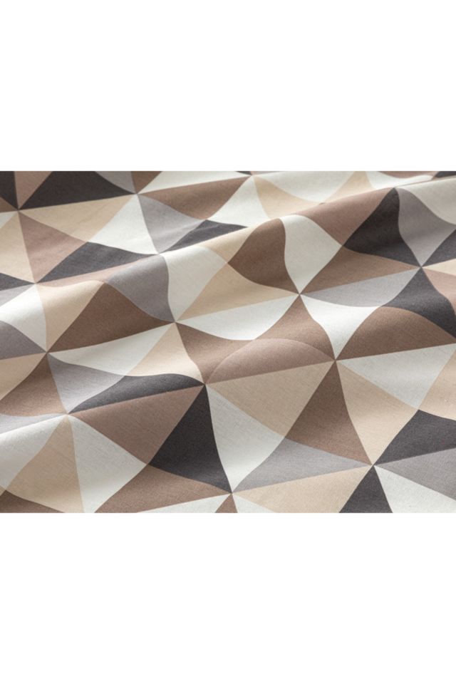 Trigon Cotton Extra King Duvet Cover 260x240 Cm Gray - Beige