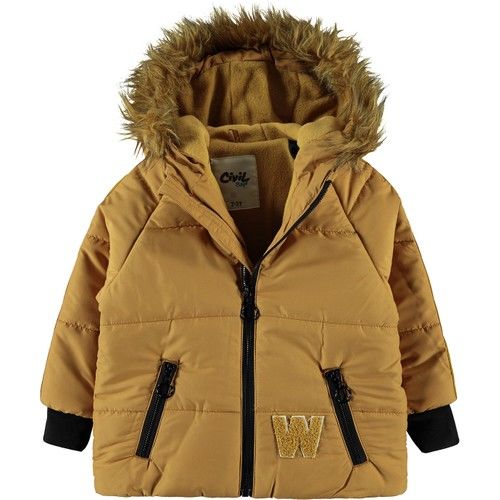 Civil Boys Boys Hoodie Coat 2-5 Years Mustard