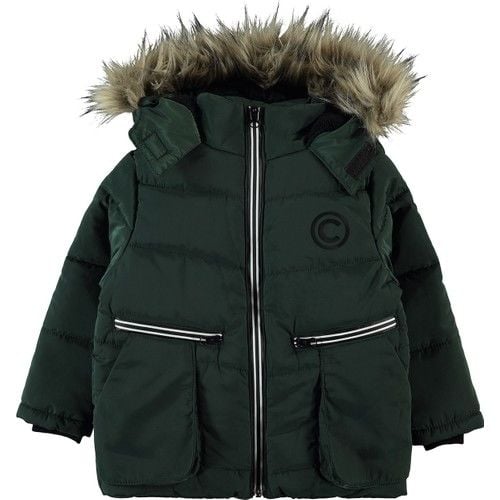 Boys Hooded Coat 2-5 Years Green