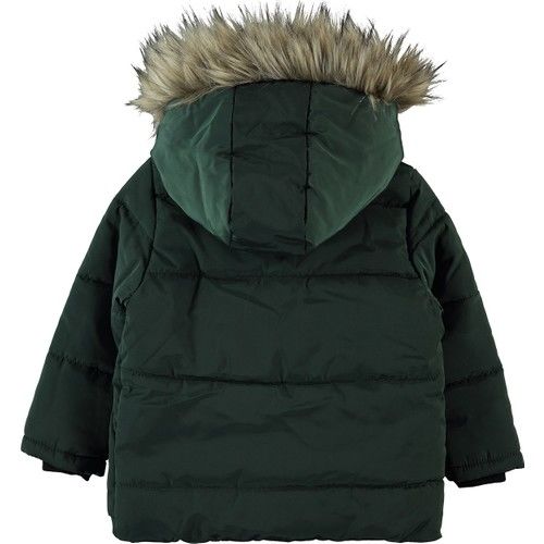 Boys Hooded Coat 2-5 Years Green