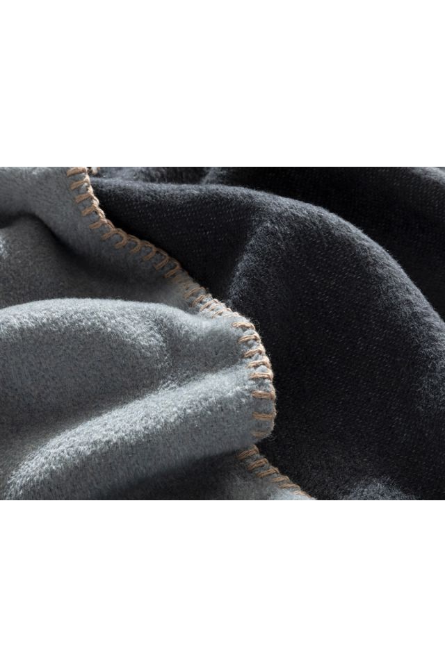 Plain Pamuklu Tek Kişilik Battaniye 150x200 Cm Gri-antrasit