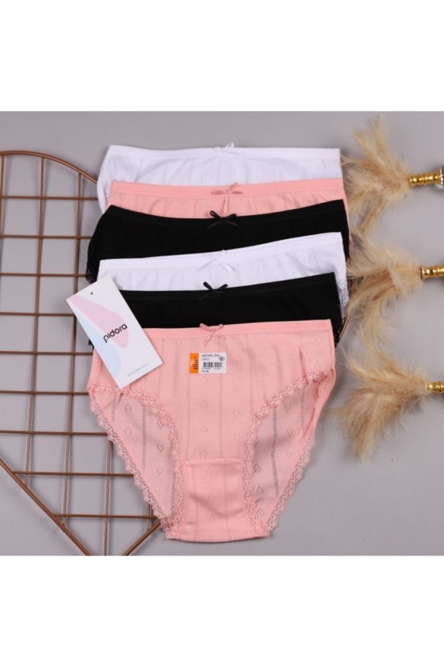 Women's Jacquard Lace Bikini 6 Pieces