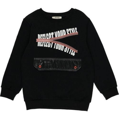 Boys Ornamental Pocket Print Detail Sweatshirt