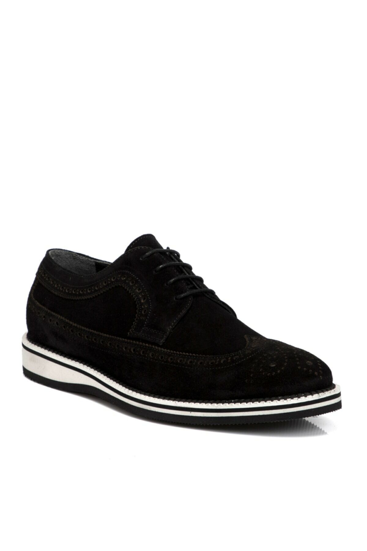 Men's Black Suede Leather Shoes