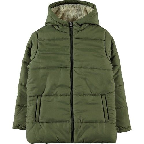 Boys Hooded Coat Khaki