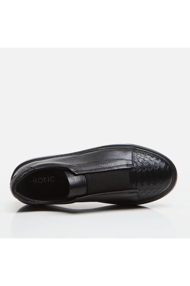Hakiki Deri Siyah Erkek Loafer
