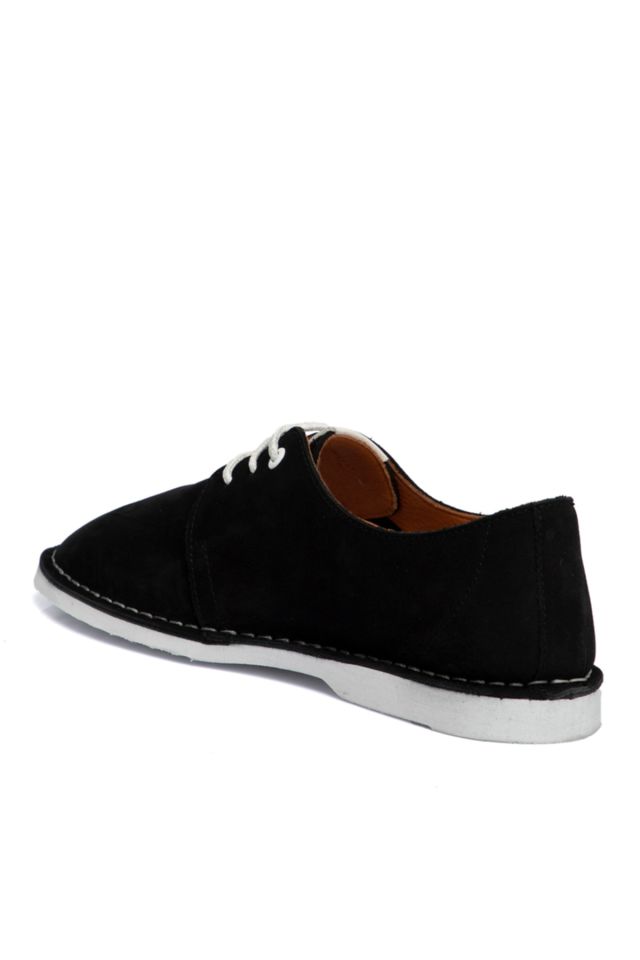 Black Nubuck Leather Men's Shoes