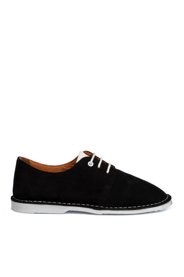 Black Nubuck Leather Men's Shoes