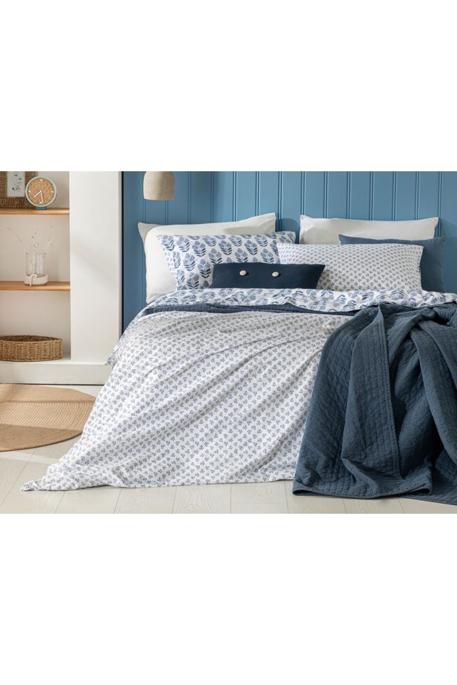 Eternal Harmony Pamuklu King Size Nevresim Seti 240x220 Cm Indigo