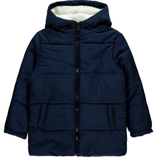 Boys Hooded Coat Navy Blue