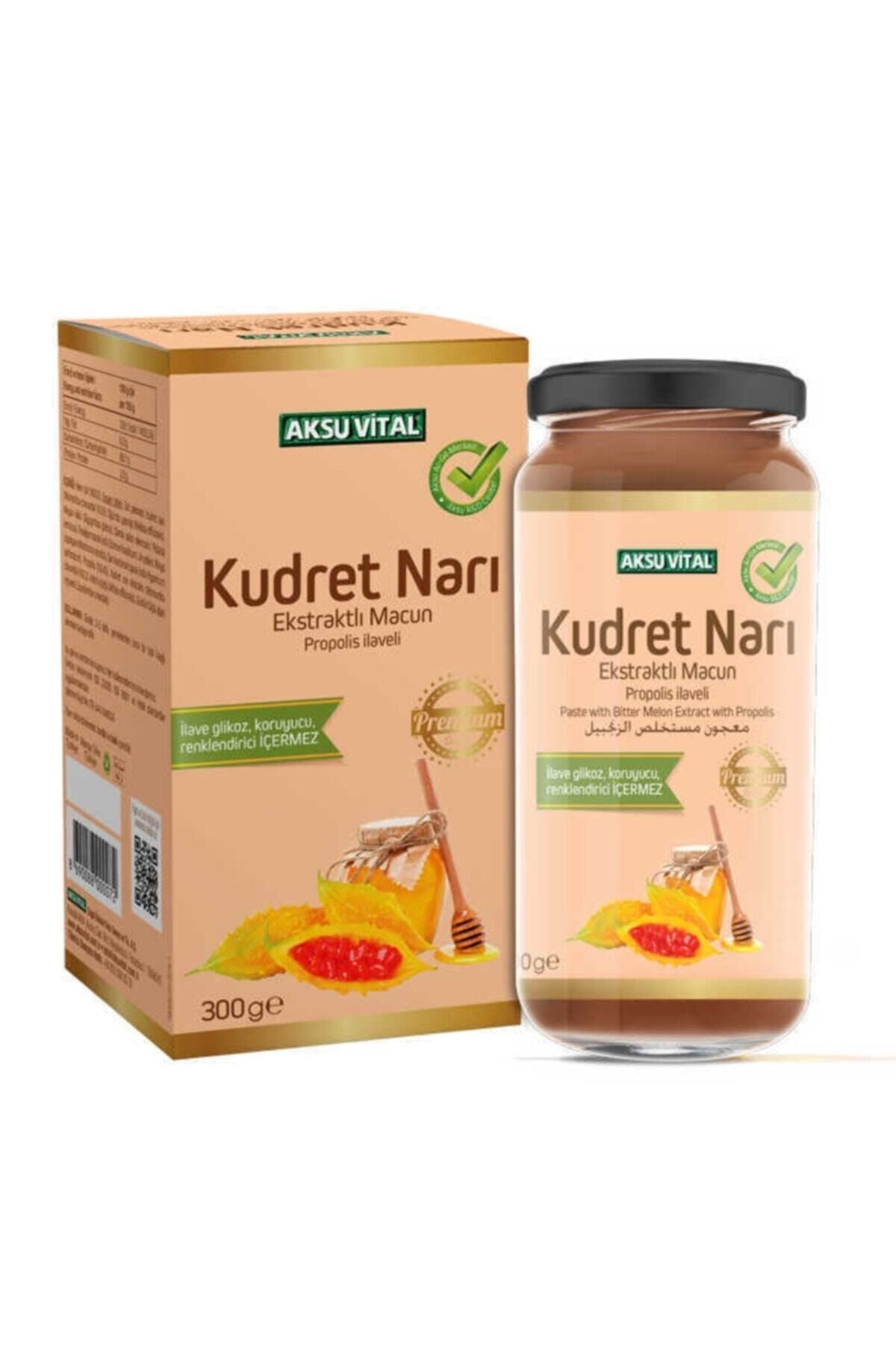 Propolisli Kudret Narı Macunu Premium 300gr İlave Glikoz Koruyucu Renklendirici Içermez