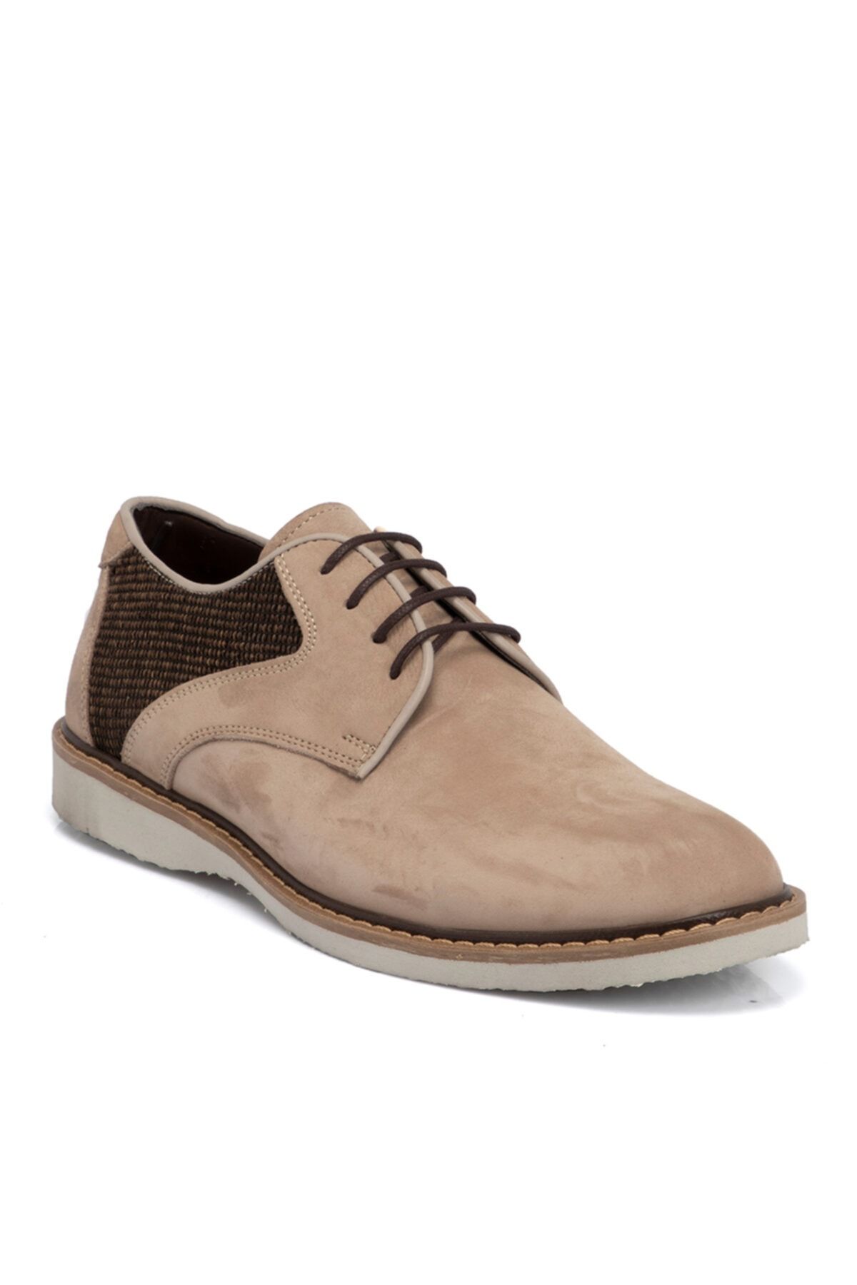 Sand Nubuck Leather Men's Shoes
