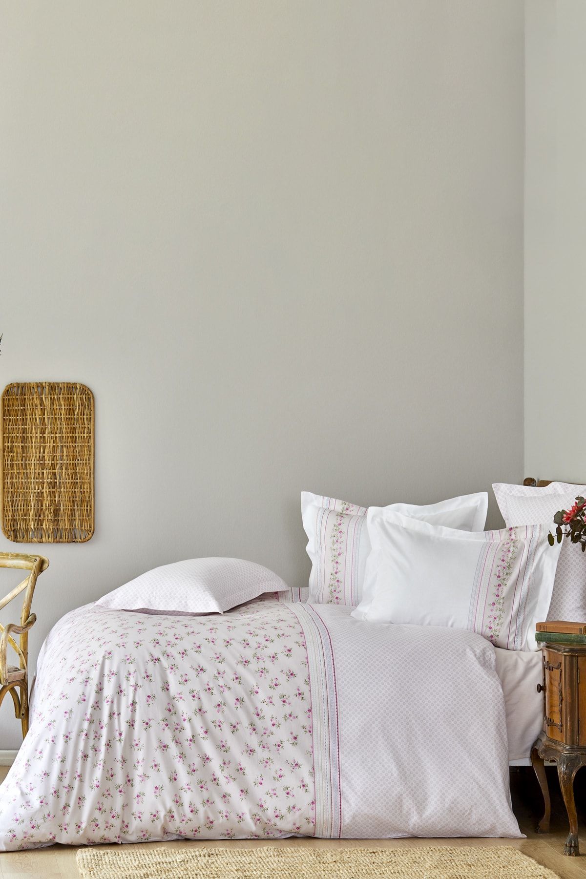 Glen Pink 100% Cotton Double Duvet Cover Set