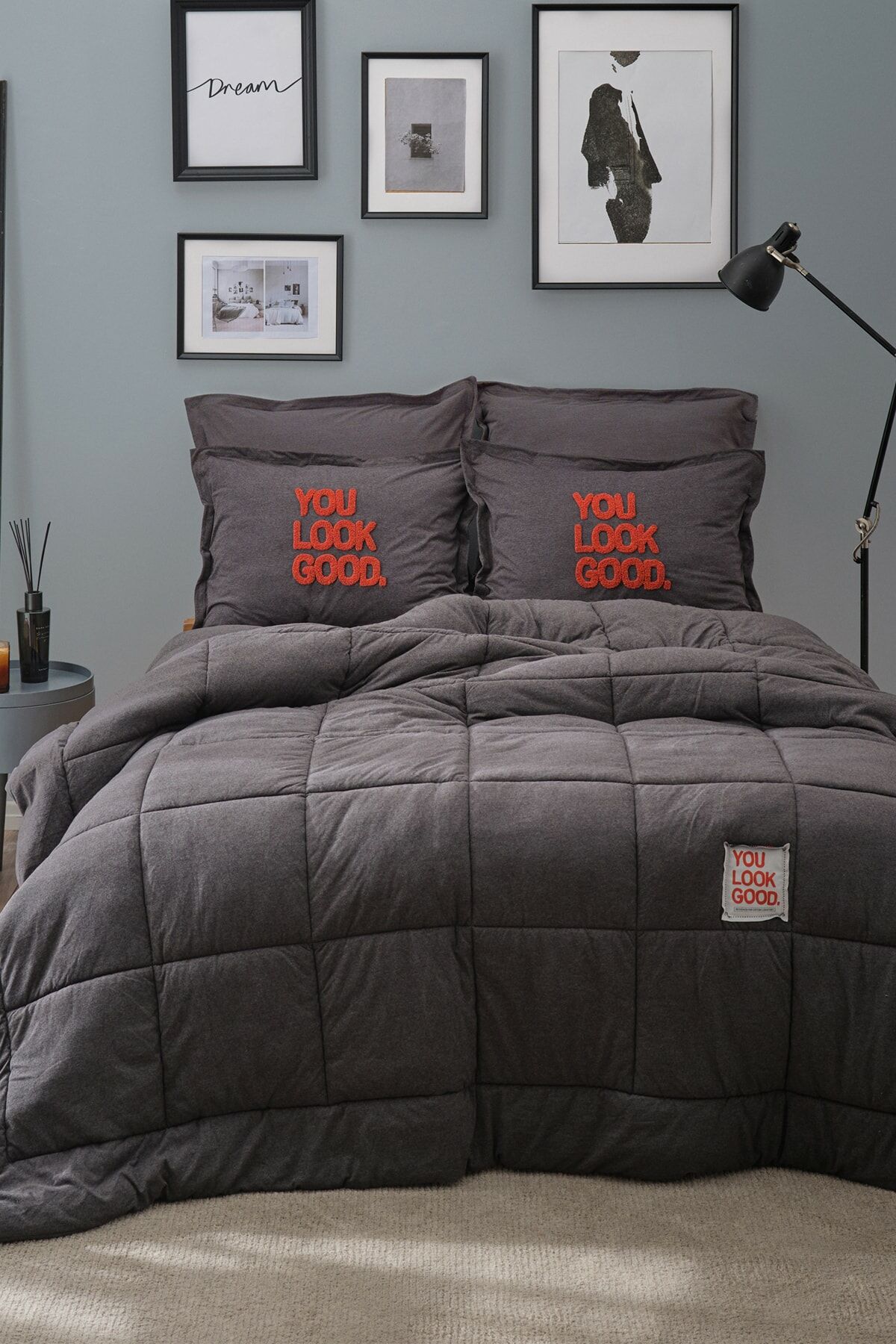 Motto Cotton Comfort Double Anthracite