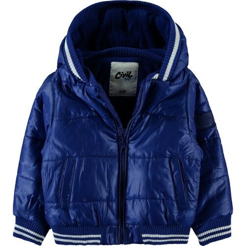Boys Hooded Coat Saxe Blue