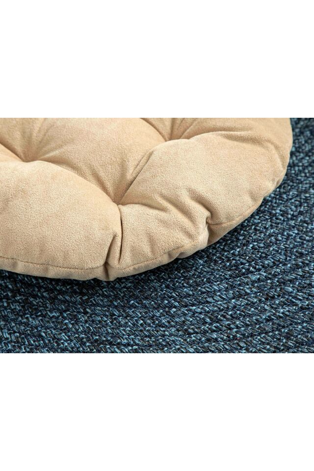 Sandy Round Velvet Cushion 40 Cm Light Brown