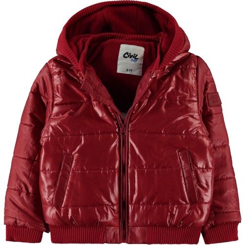Boys Hooded Coat Red